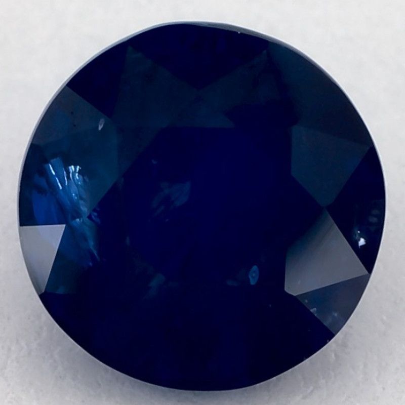 Szafir 3,05 ct, niebieski, szlif okrągły