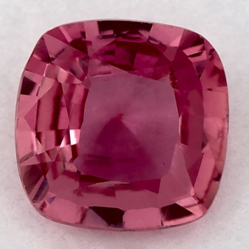 Szafir 1,15 ct, różowy, szlif cushion