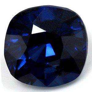 Szafir 1,27 ct, niebieski, szlif cushion