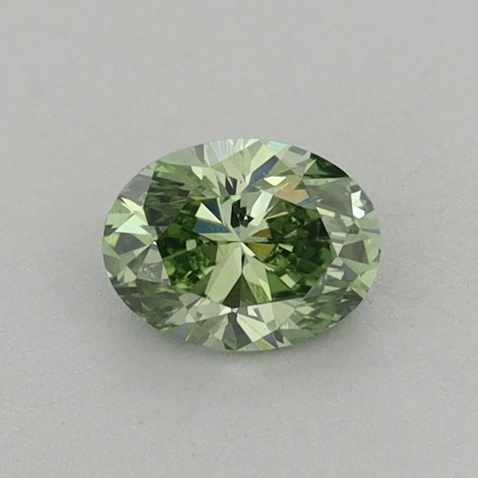 0.46 CT Fancy Vivid Green OVAL