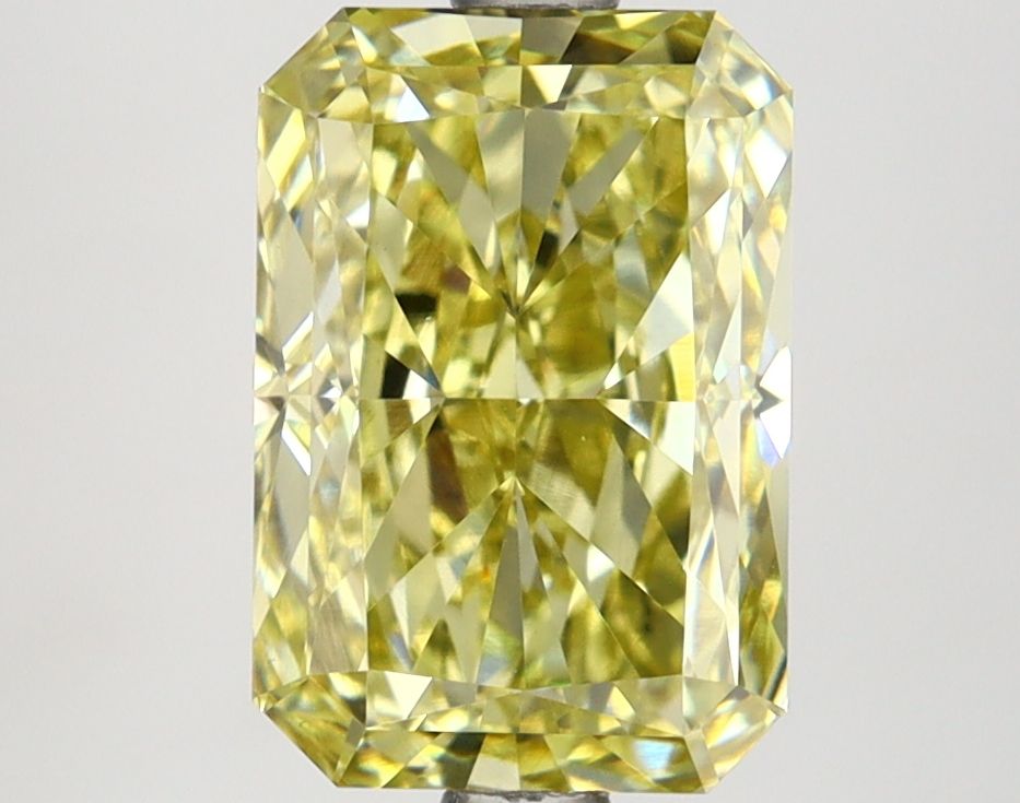 RADIANT 3.13ct Fancy Vivid Yellow VS1 – EX EX NON