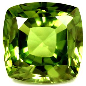 Szafir 1,31 ct, zielony, szlif cushion