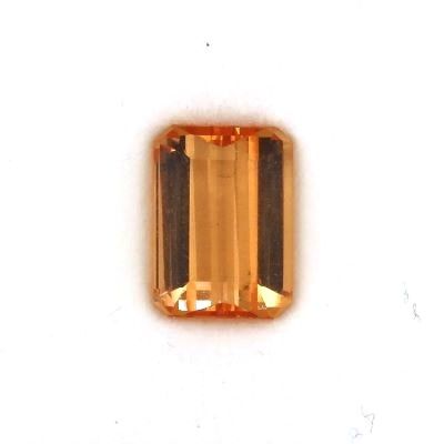 TOPAZ FACETED 6.98ct YELLOW Yellow,Gold EC BRAZIL HEATED