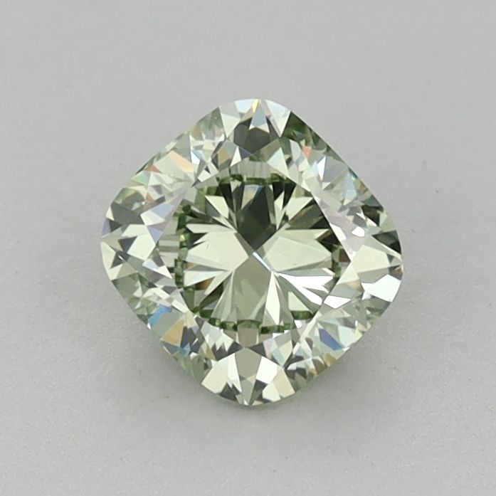 0.75 CT Fancy Intense Green CUSHION BRILLIANT