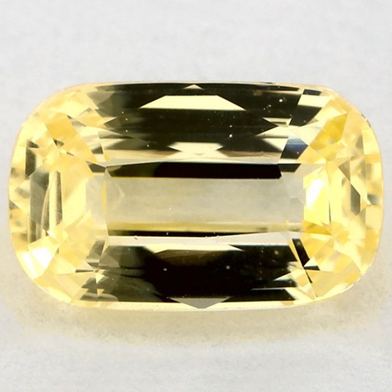 Szafir 2,50 ct, żółty, szlif cushion