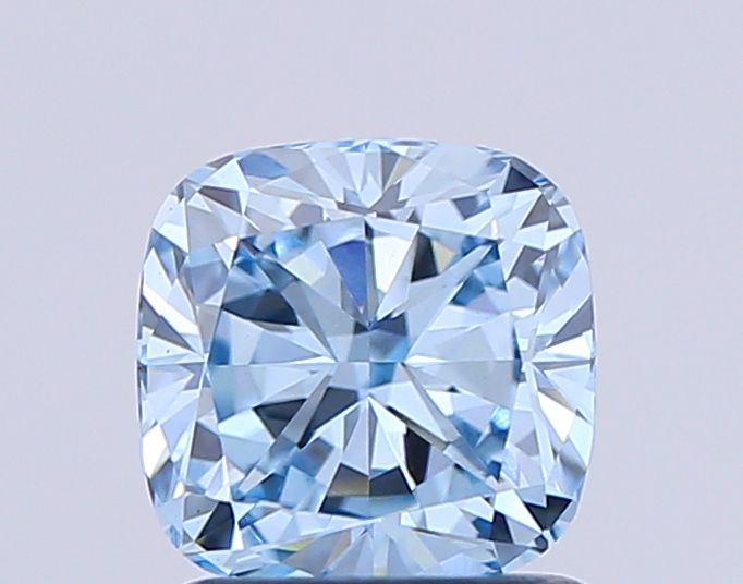 1.25 CT Fancy Vivid Blue CUSHION BRILLIANT