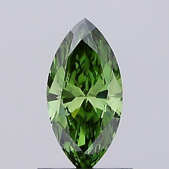 0.54 CT Fancy Vivid Green MARQUISE