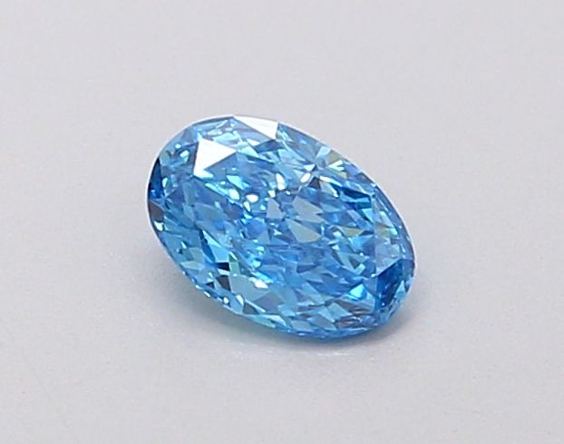 0.24 CT Fancy Vivid Blue OVAL