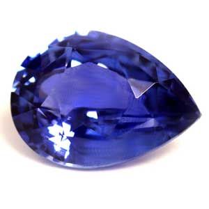 Szafir 1,98 ct, niebieski, szlif gruszka