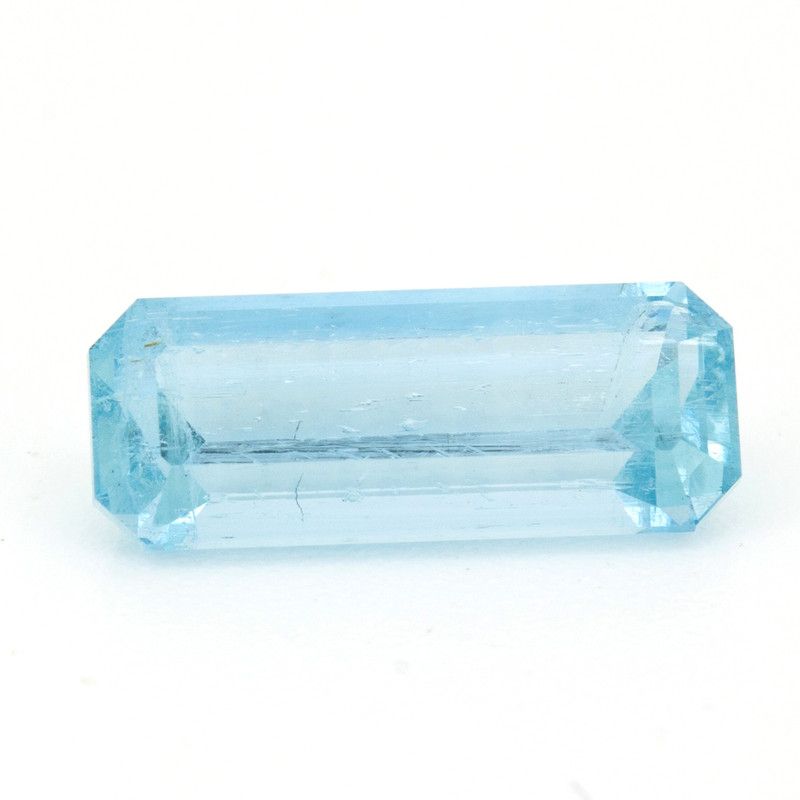 Akwamaryn 2,47 ct, niebieski, szlif szmaragdowy