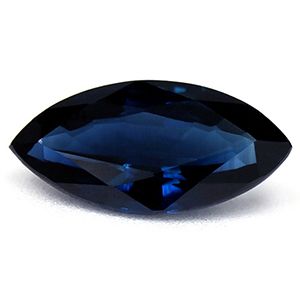 Szafir 1,21 ct, niebieski, szlif markiza