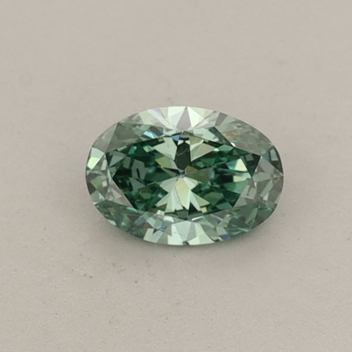 0.31 CT Fancy Vivid Green OVAL