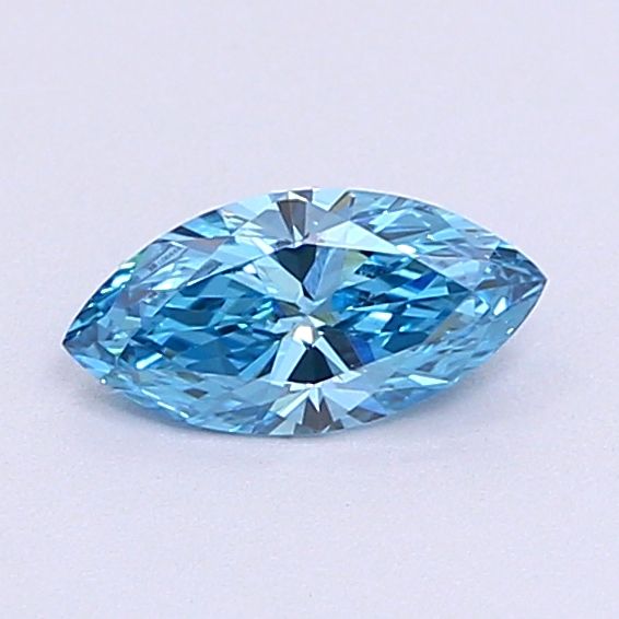 0.31 CT Fancy Vivid Blue MARQUISE