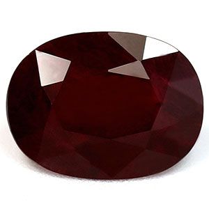 RUBY FACETED 1.41ct RED Deep Red SI REST_OF_AFRICA HEATED