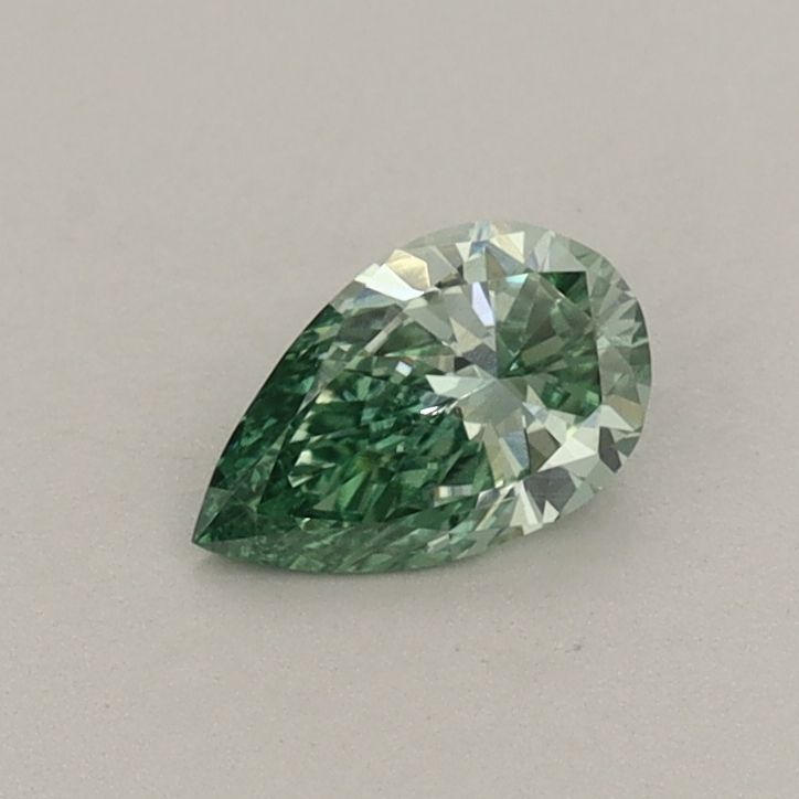 0.35 CT Fancy Vivid Green PEAR