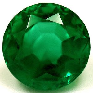 Szmaragd 1,37 ct, zielony, szlif okrągły