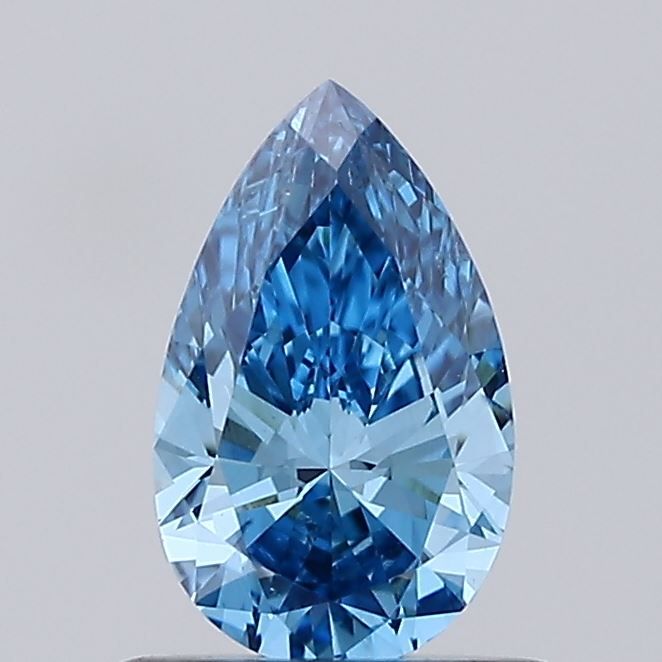 0.65 CT Fancy Vivid Blue PEAR