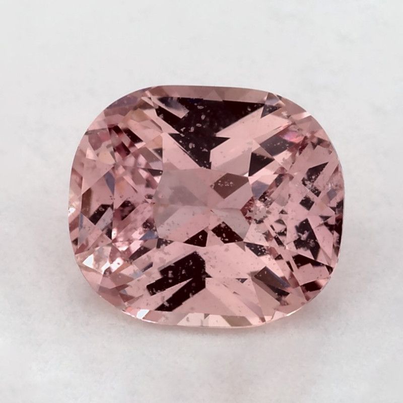 Szafir 1,32 ct, różowy, szlif cushion