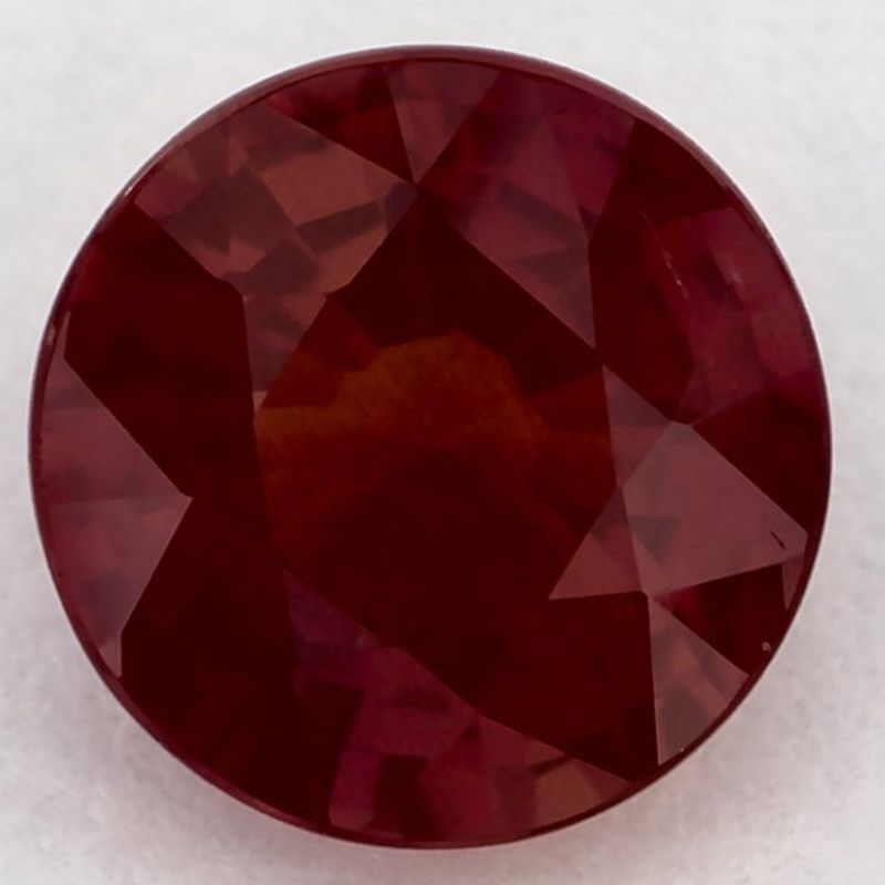Rubin 1,17 ct, czerwony, szlif okrągły