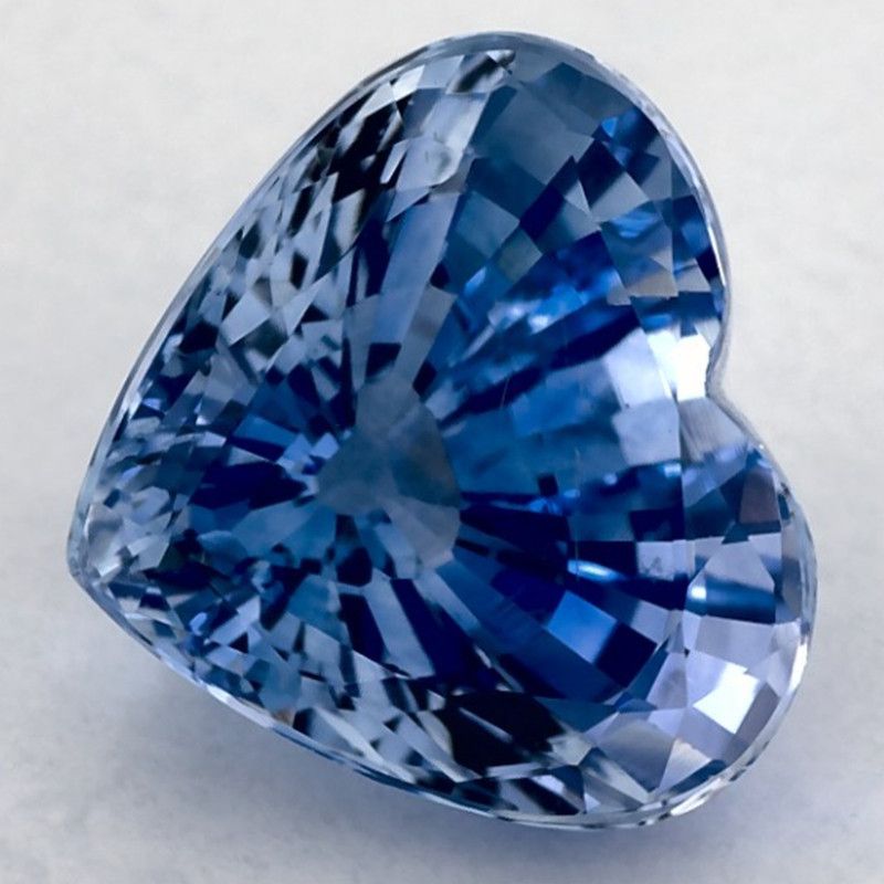 Szafir 3,96 ct, niebieski, szlif serce