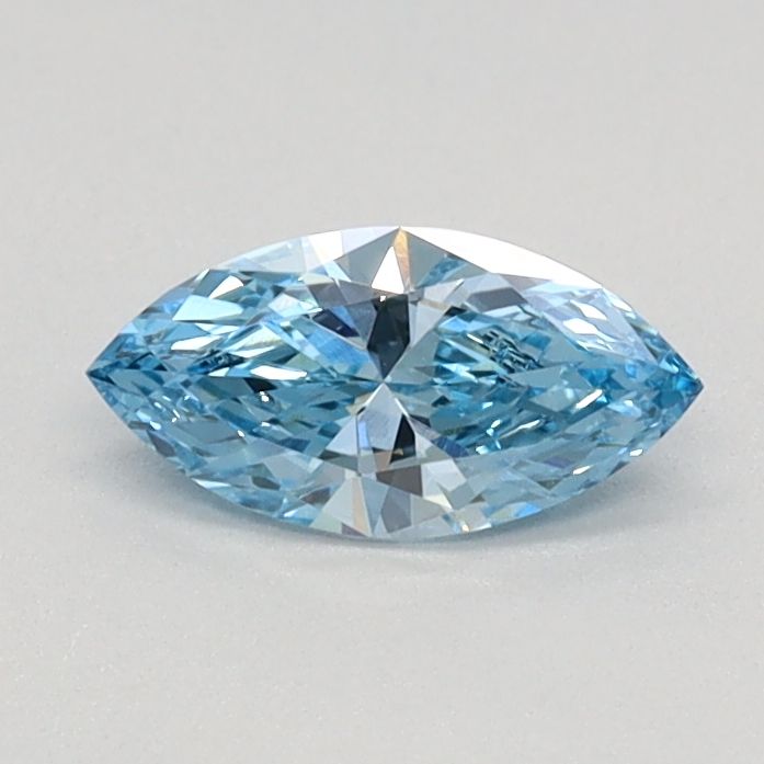 0.32 CT Fancy Vivid Blue MARQUISE