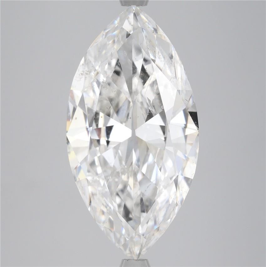 3.93-carat marquise diamond with G color, null cut, and SI2 clarity.
