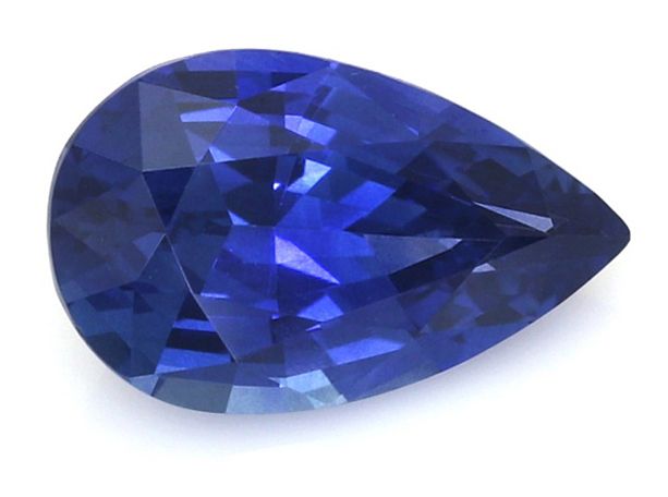 Szafir 2,31 ct, niebieski, szlif gruszka