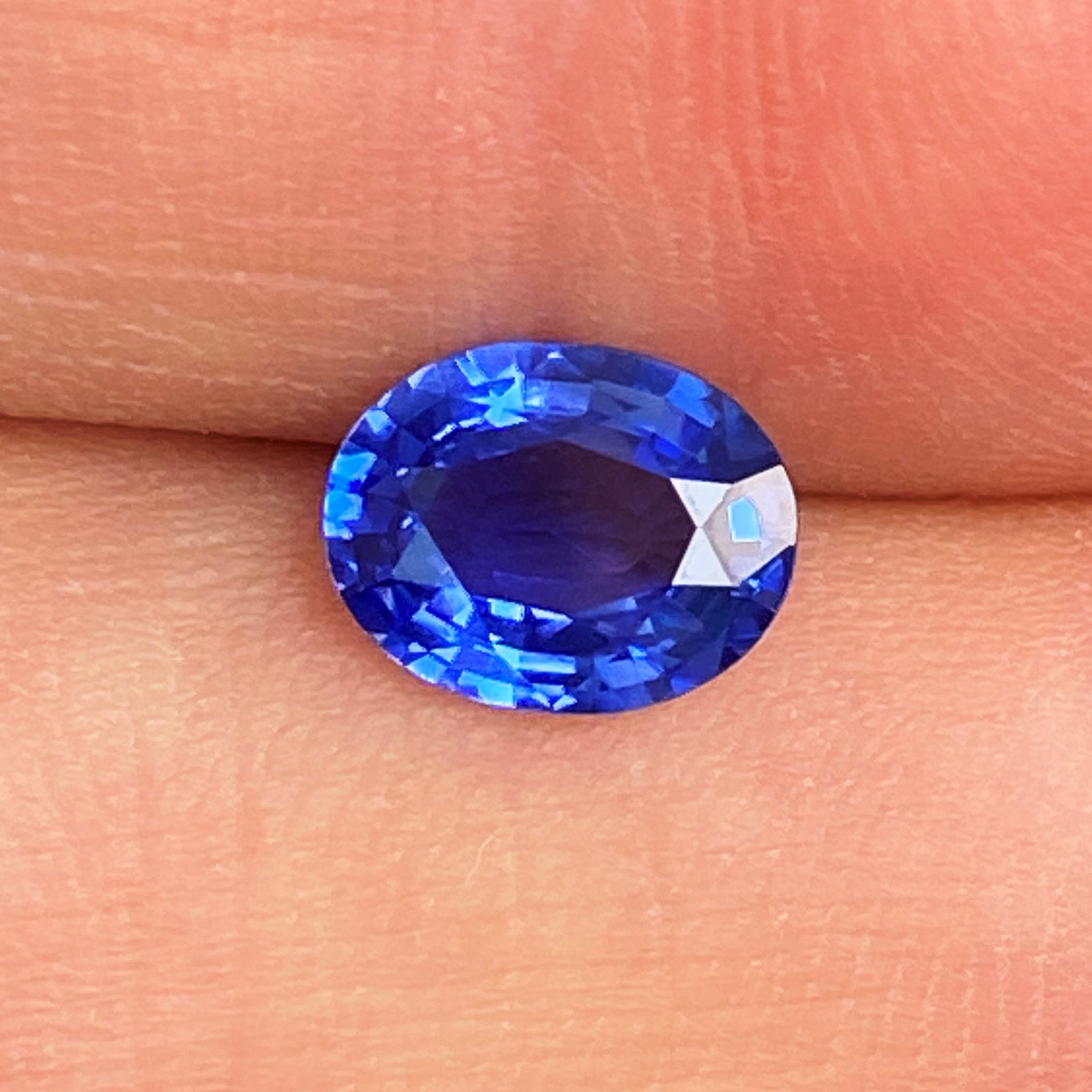 SAPPHIRE FACETED 1.6ct BLUE Blue EC SRILANKA NONE