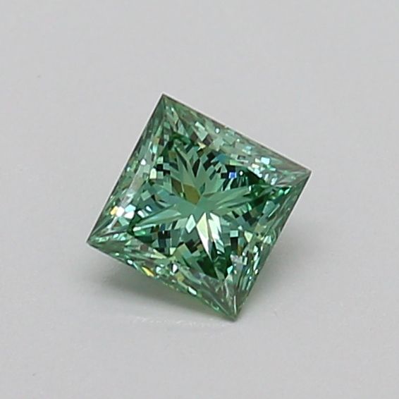 0.31 CT Fancy Vivid Green PRINCESS