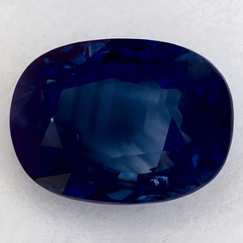 Szafir 2,97 ct, niebieski, szlif owalny