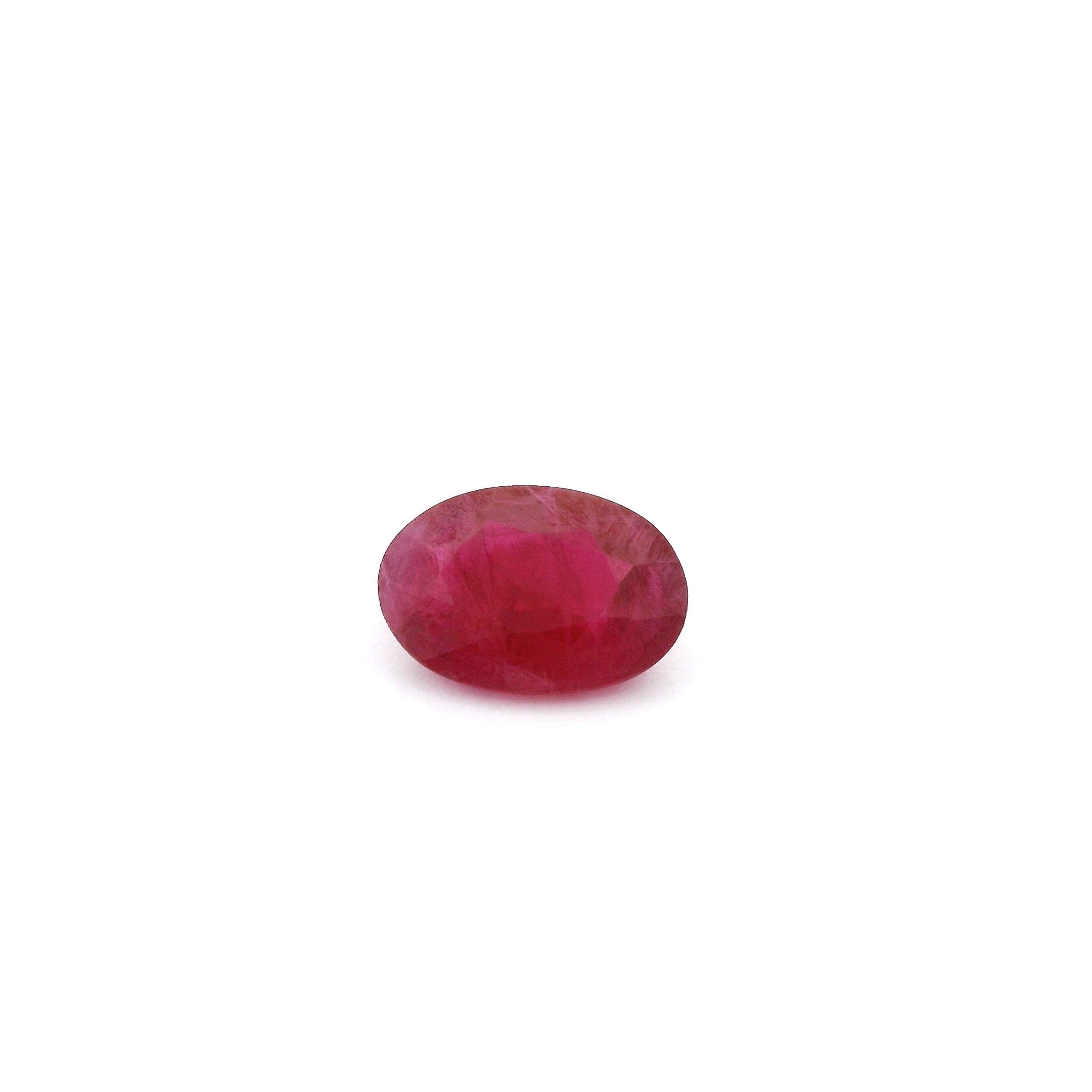 RUBY FACETED 0.9ct RED Medium Intense SI MOZAMBIQUE HEATED
