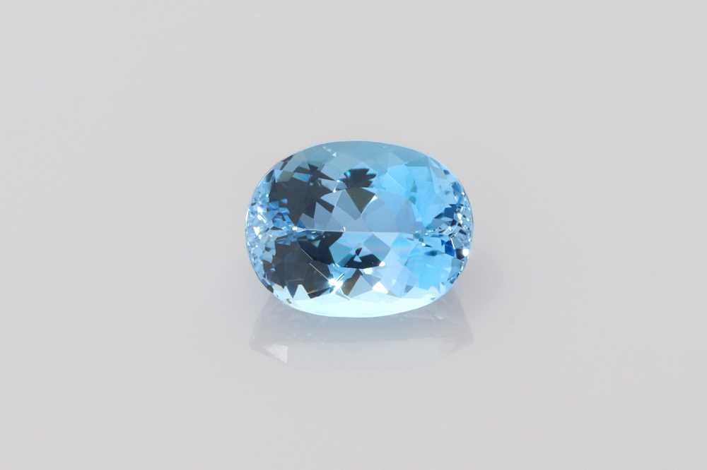 AQUAMARINE FACETED 4.33ct BLUE Deep BLUE SI MOZAMBIQUE NONE