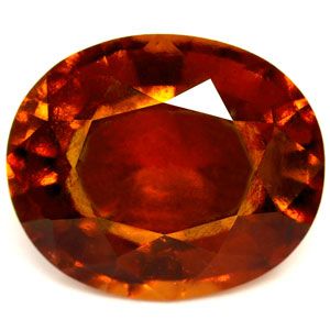 Granat 3,37 ct, pomarańczowy, szlif owalny