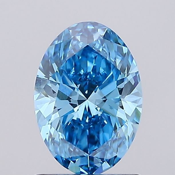 1.09 CT Fancy Vivid Blue OVAL