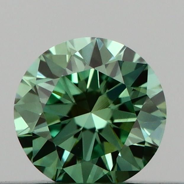 0.22 CT Fancy Vivid Green ROUND