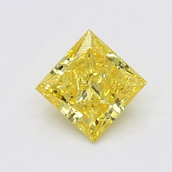 0.26 CT Fancy Vivid Yellow PRINCESS