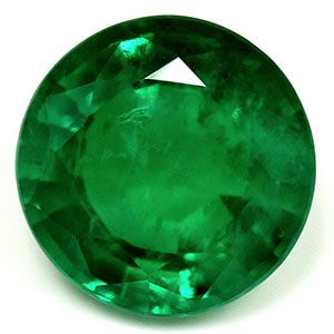 Szmaragd 2,89 ct, zielony, szlif okrągły