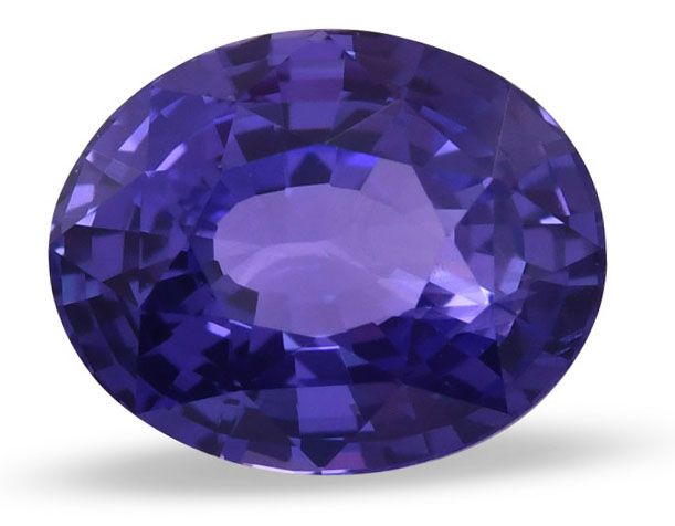 Szafir 3,58 ct, purpurowy, szlif owalny
