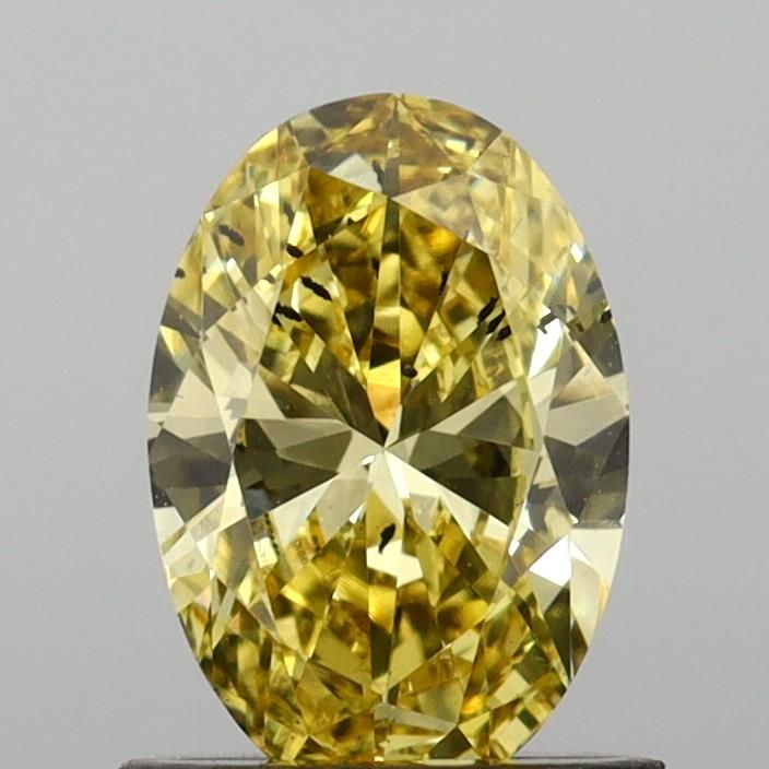 0.86 CT Fancy Vivid Yellow OVAL