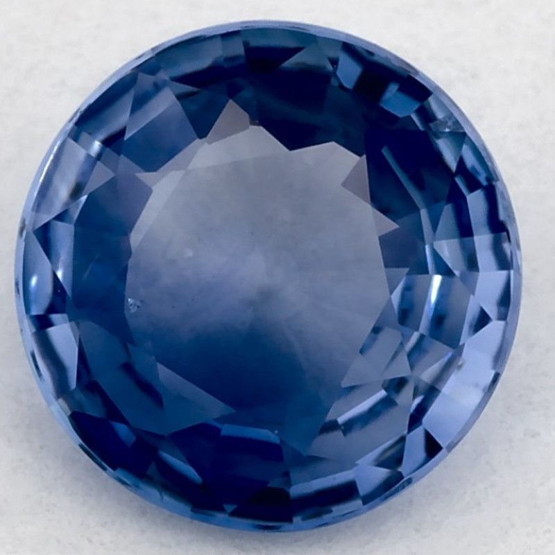 Szafir 1,28 ct, niebieski, szlif okrągły