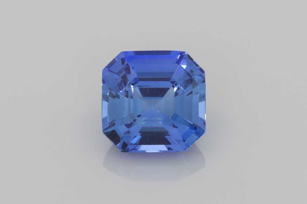 Szafir 1,32 ct, niebieski, szlif asscher