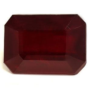 Rubin 1,27 ct, czerwony, szlif szmaragdowy