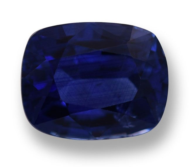 Szafir 1,33 ct, niebieski, szlif cushion