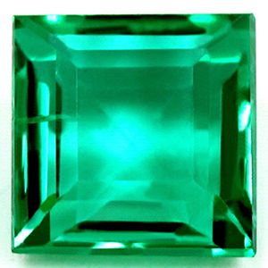Szmaragd 1,11 ct, zielony, szlif kwadratowy