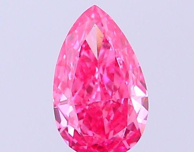 0.39 CT Fancy Vivid Pink PEAR