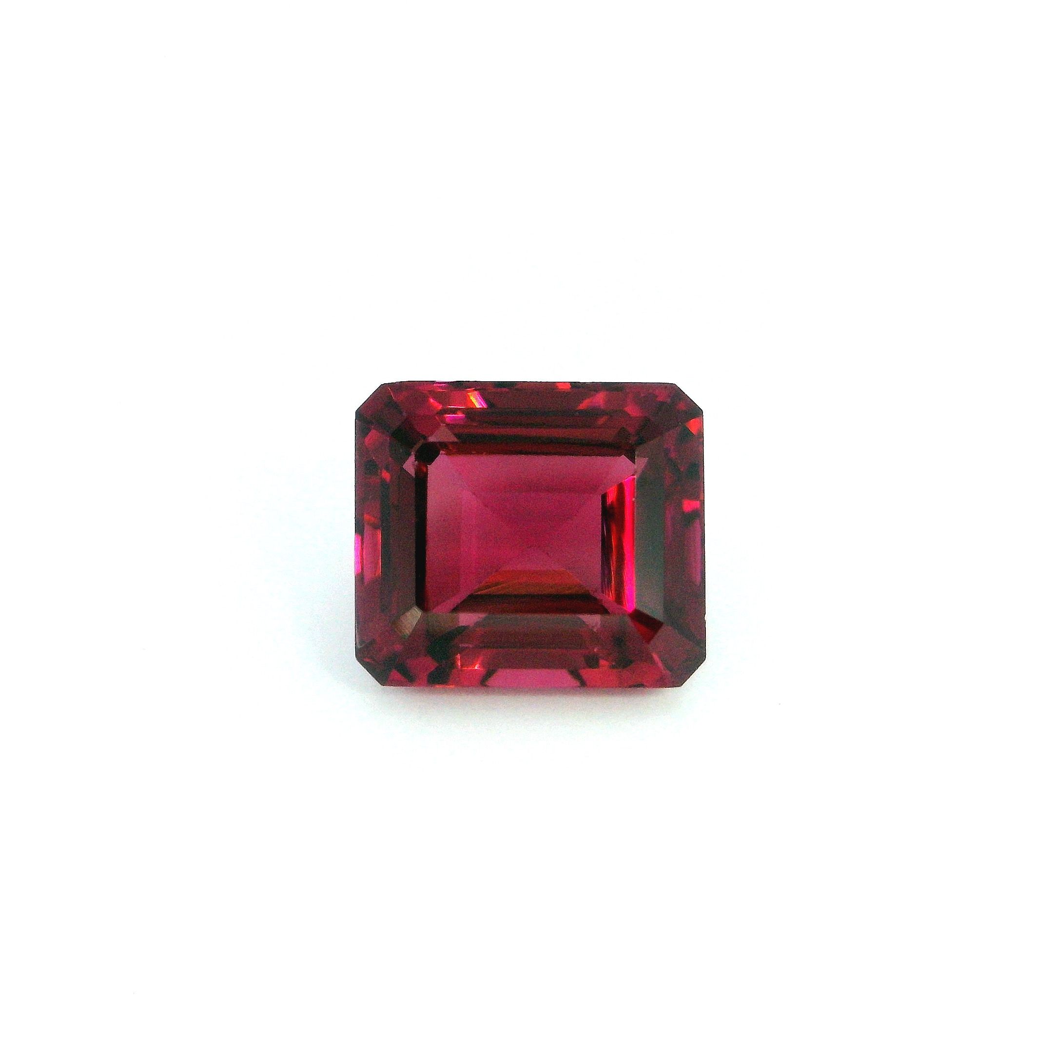 Turmalin 3,34 ct, różowy, szlif ośmiokątny
