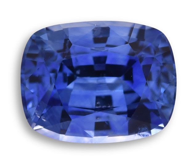 Szafir 1,39 ct, niebieski, szlif cushion