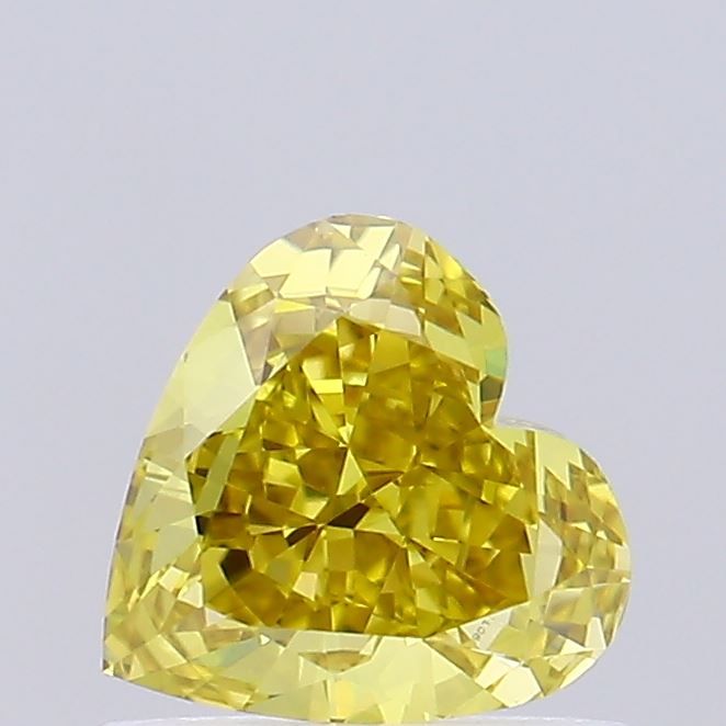 0.65 CT Fancy Intense Yellow HEART
