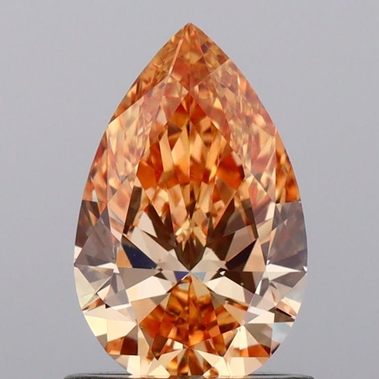 1.01 CT Fancy Vivid Yellow PEAR