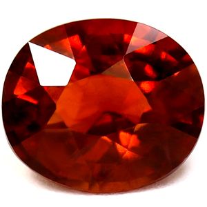 Granat 4,46 ct, pomarańczowy, szlif owalny